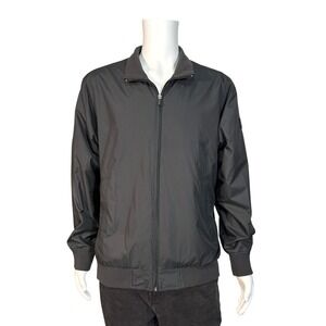 Greg Norman‎ Performance Golf Jacket Mens Large Full Zip Charcoal Polyester